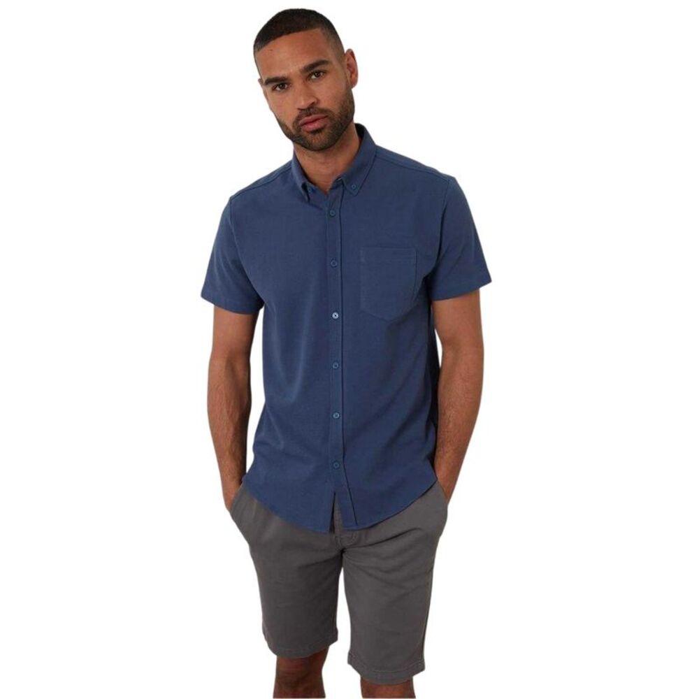 Threadbare Mens Majestic Shirt / Denim